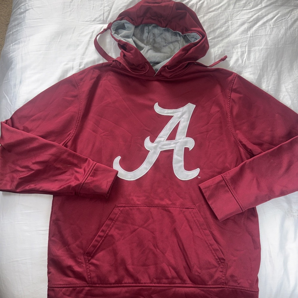 Alabama Crimson Tide Mens M Hoodie Sweatshirt Kangaroo‎ Pocket Embroidered Logo